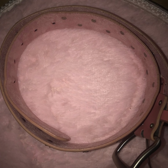 Playboy Barbie pink silver belt sexy vintage Y2k trashy dollbaby vinyl vegan - Picture 9 of 11